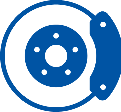 brake pads and rotors icon