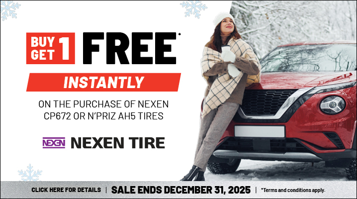 Nexen Tires Promotions. Valid till Dec 31st 2025.